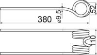 Federzinke HIT Ø 9,5mm L=345 mm