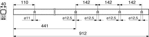 Pöttinger Zinkenträger 40x912mm  