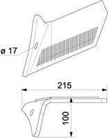 Flügelschar li. 290 25° DURASTAR