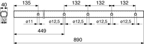 Pöttinger Zinkenträger L=890 mm  