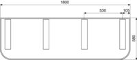 Fangtuch 1800x580 mm