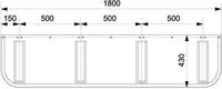 Fangtuch 1800x429 mm