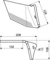 Flügelschar re. 290 25° DURASTAR