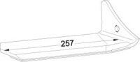 Flügelschar re. 500 25° DURASTAR