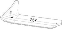 Flügelschar li. 500 25° DURASTAR