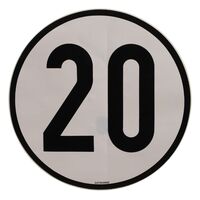 AUFKLEBER 20KM/H
