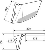 Flügelschar li. 290 25° DURASTAR