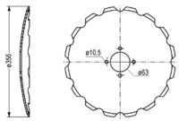 Räumscheibe gez. 5 mm